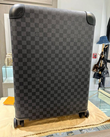 Unworn Louis Vuitton Horizon 55 Suitcase in Monogram Macassar