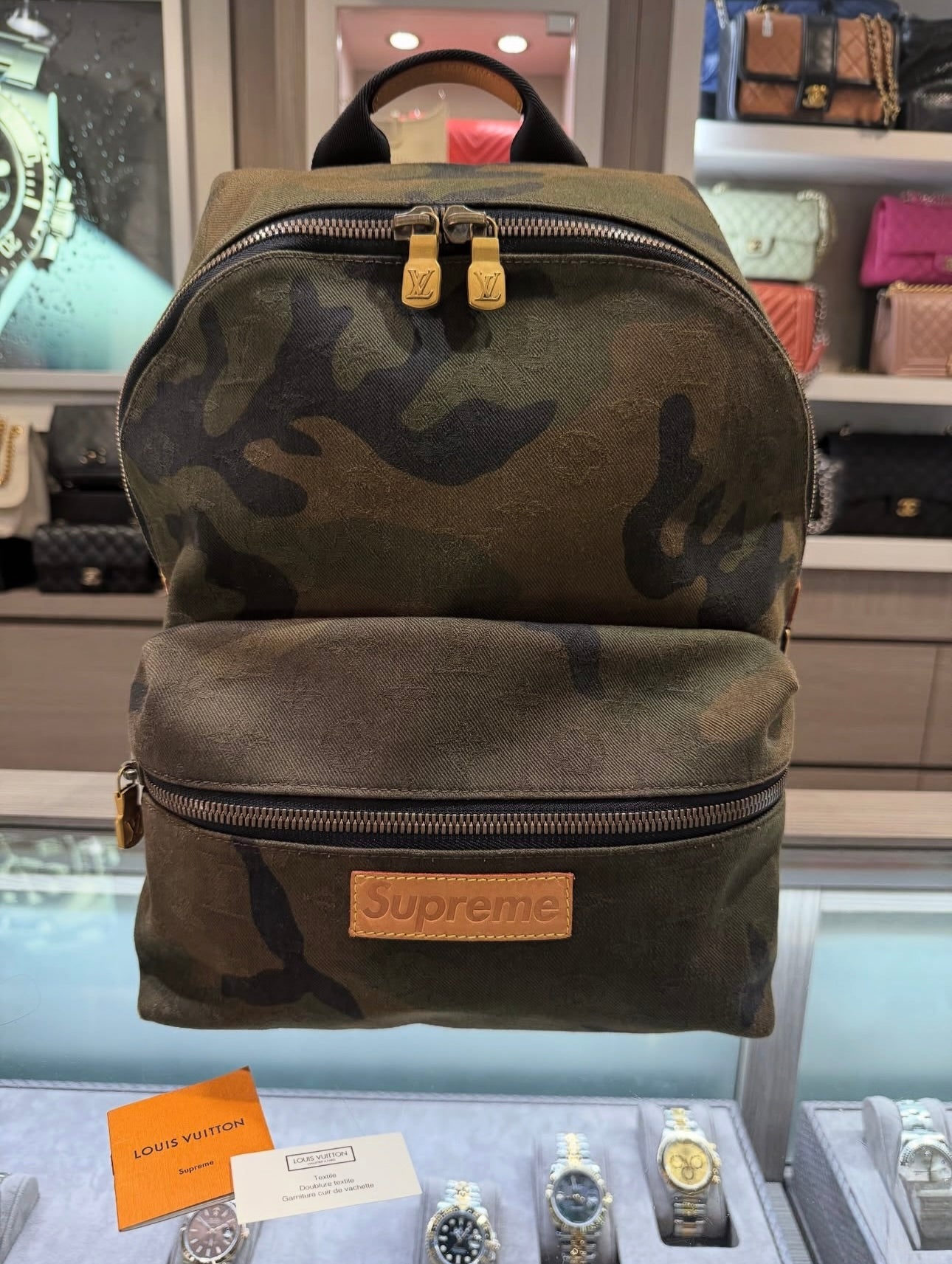 Collaborazione Vuitton Supreme Louis Vuitton Zaino Zaino Supreme X