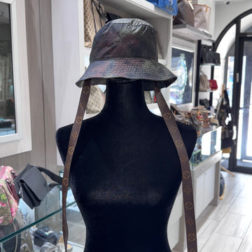 Louis Vuitton Ikat Sun Hat 2020 Camo print with Monogram straps