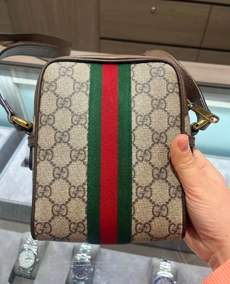 Pre-owned Gucci GG Ophidia Shoulder Bag Style: 598127
