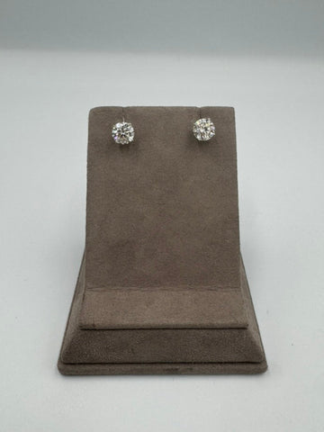 3.13 ctw Lab Grown Solitare Diamond Earrings