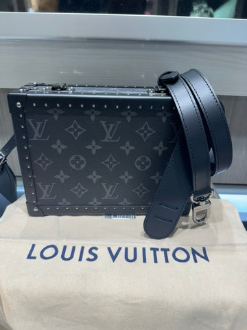 Unworn Louis Vuitton Trunk Clutch Box - Monogram Eclipse Model: M20251