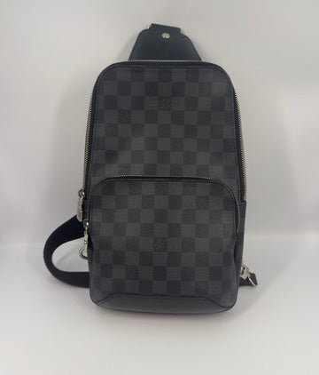 Pre-owned Louis Vuitton Avenue Slingbag Graphite Damier (MB0290)