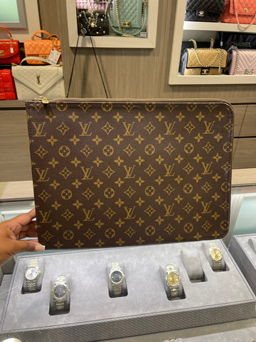 Pre-owned Louis Vuitton Document Pouche Monogram (2007)