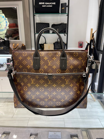 Pre-owned Louis Vuitton Monogram Macassar 7 Days a Week Business Bag (2015)