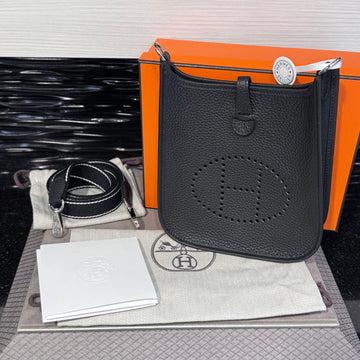 Unworn Hermes Evelyne TPM 16 Clemence Black Leather Palladium Hardware (2025)