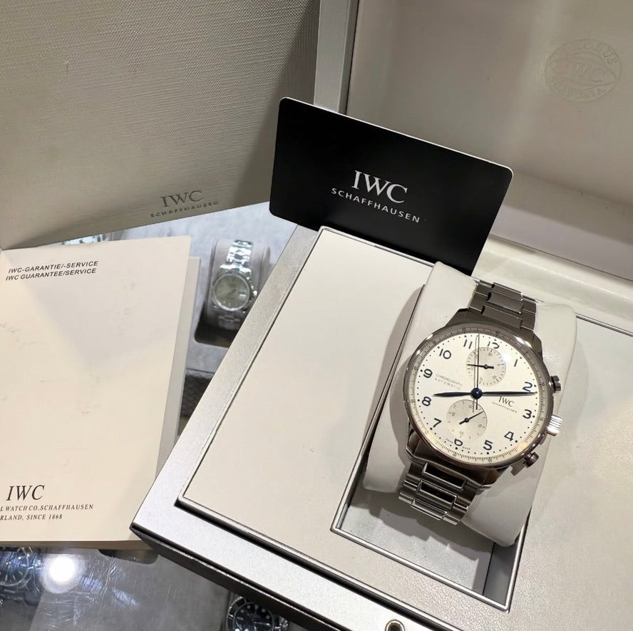 Pre-owned IWC Portugieser Chronograph 41mm Men's Watch - IW371617 - Full Set