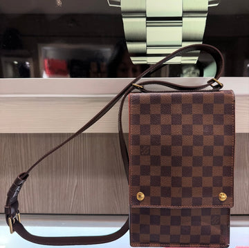 Pre-owned Louis Vuitton Portobello Crossbody Damier Ebene VI0031 (2001)