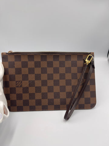 Pre-owned Louis Vuitton Monogram Wristlet Damier Ebene MM0290