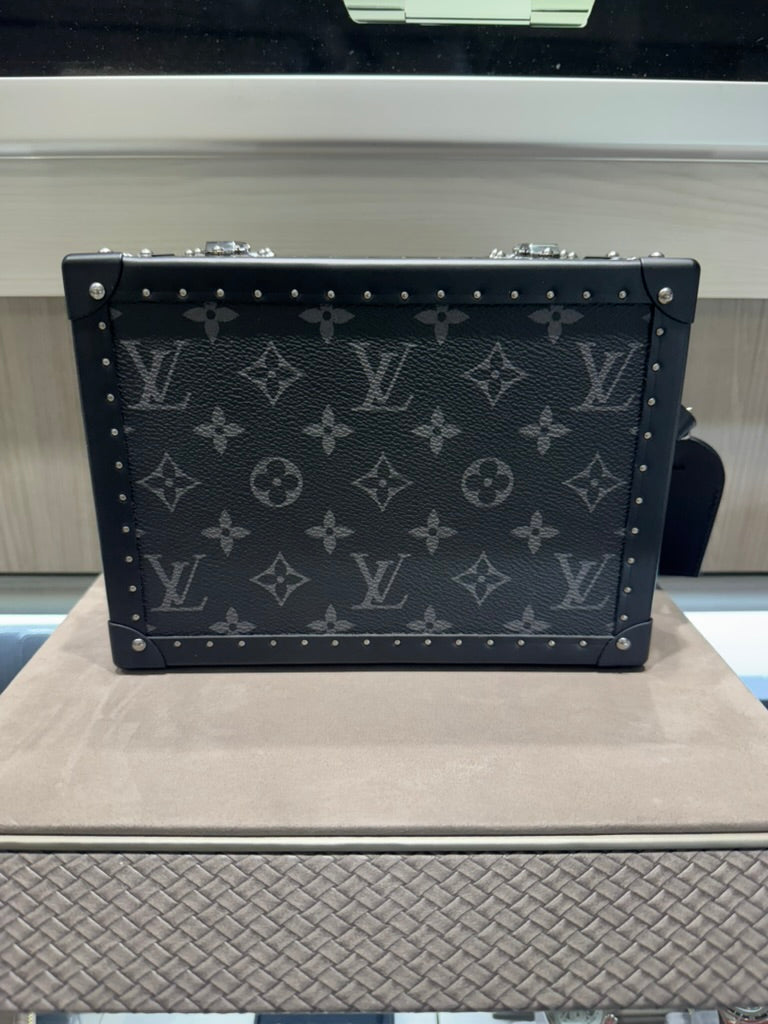 Unworn Louis Vuitton Trunk Clutch Box - Monogram Eclipse Model: M20251