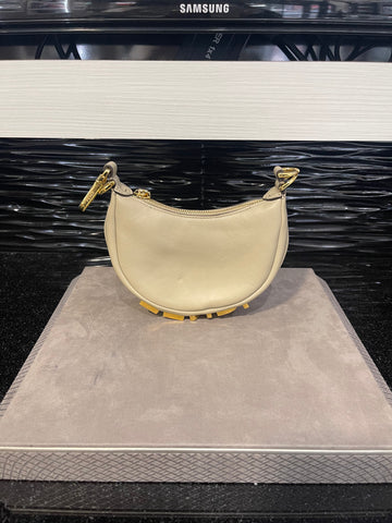 Pre-owned Fendi Fendigraphy Mini in Beige