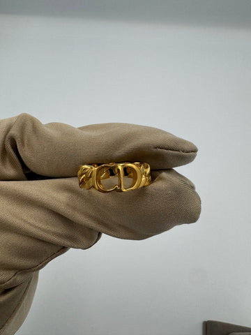 Pre-owned Dior CD Ring size 5.5 Gold