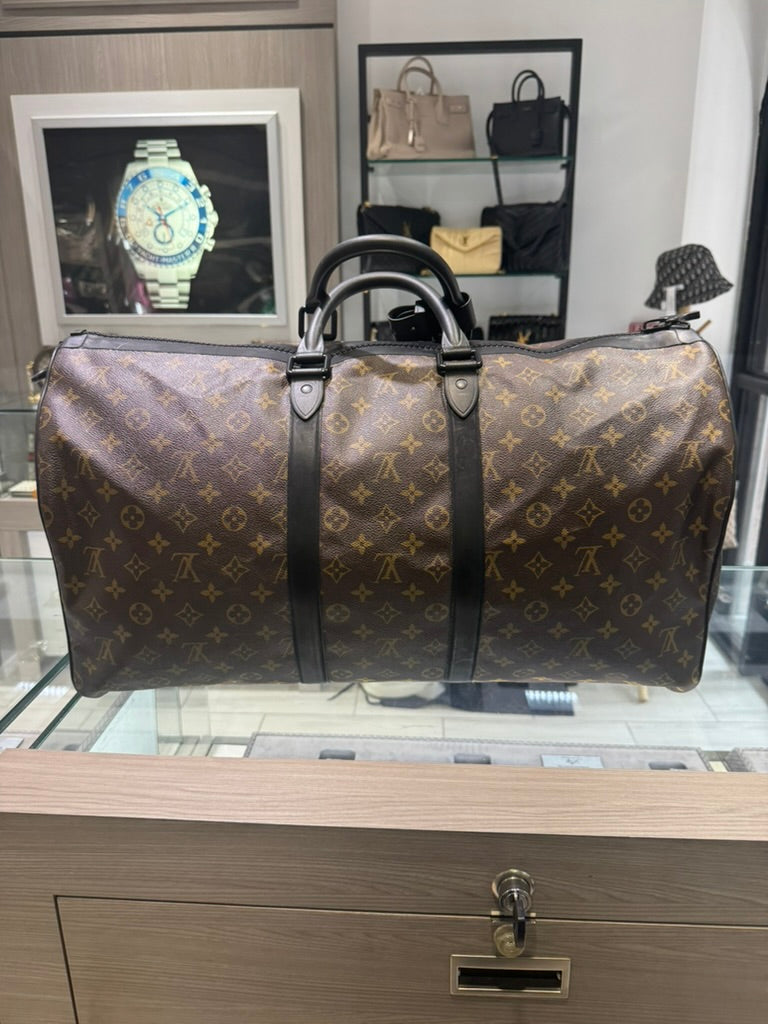 Pre-owned Louis Vuitton Monogram Waterproof Keepall 55 Limited Edition