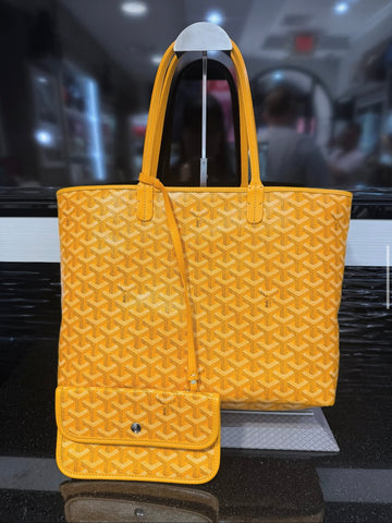 Pre-owned Goyard Yellow Isabelle Tote