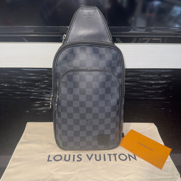 Preowned Louis Vuitton Avenue Sling Bag Damier Graphite N45302