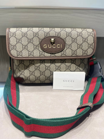 Pre-owned Gucci GG Supreme Neo Vintage Belt Bag Style: 493930
