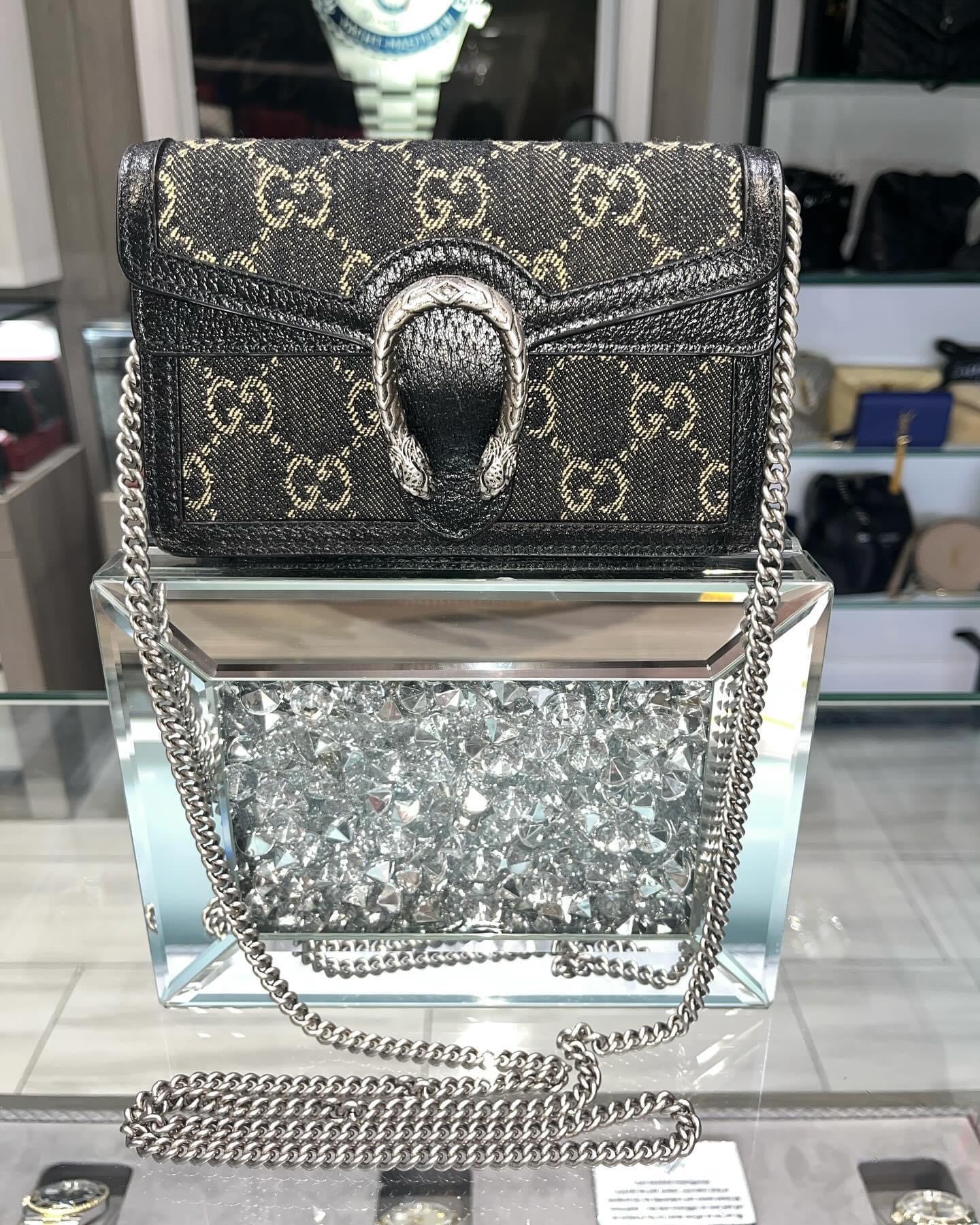 Gucci black Denim shops Mini Bag