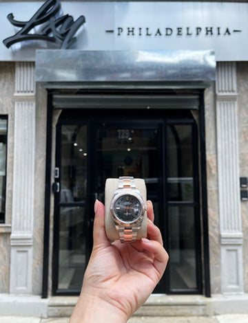 Unworn and pre-owned Rolex watches are available at LXY Philly.