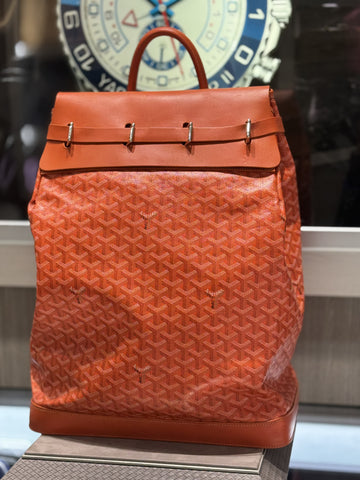 Pre-owned Goyard Orange Steamer PM Bag