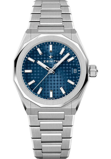 Zenith Defy Skyline 36 Watch - 36 mm Steel Case - Blue Dial - Interchangeable Steel Bracelet - 03.9400.670/51.I001