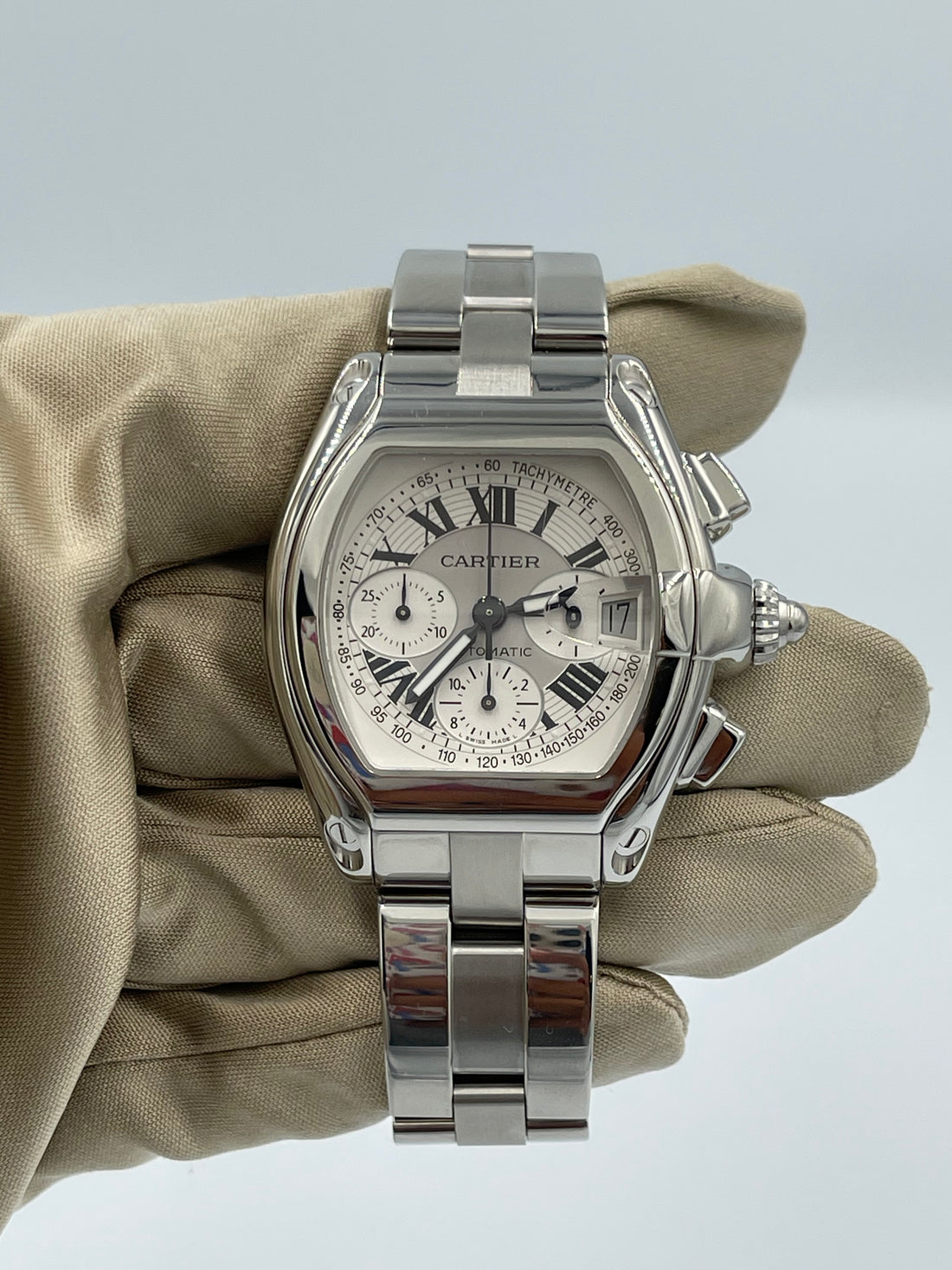 Pre-owned Cartier Roadster Chronograph XL ref. W62006X6 (2004)