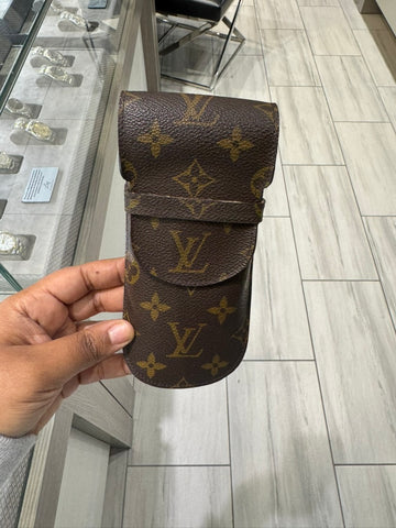 Pre-owned Louis Vuitton Monogram Glasses Sunglasses Case w/ Flap SN 1020 2000