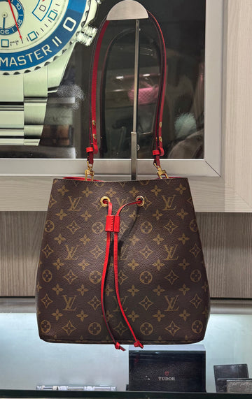 Pre-owned Louis Vuitton Neonoe MM Monogram Poppy Red (2020)