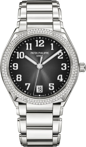 Patek Philippe Twenty~4 Ladies Stainless Steel Grey Sunburst Dial | 7300/1200A-010