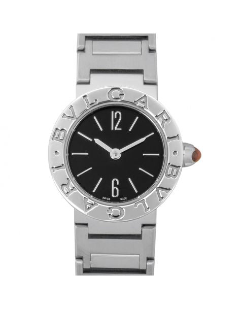 Bvlgari Quartz Black Dial Ladies Watch