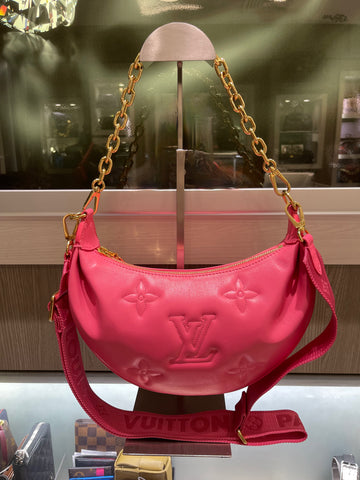 Pre-owned Louis Vuitton Bubblegram Over The Moon Shoulder Bag in Dragon Fruit