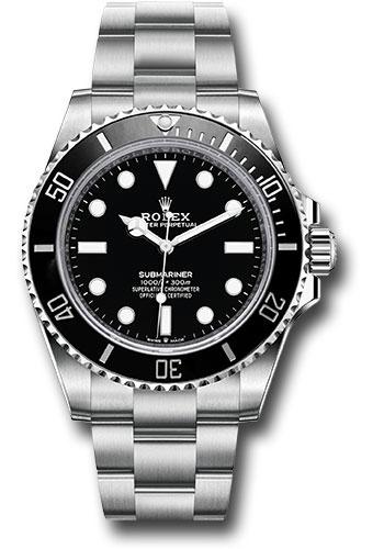 Rolex Steel Submariner Watch - Black Dial - 2020 Release - 124060 New 2024