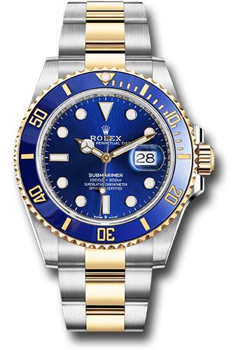 Rolex Steel and Gold Submariner Date Watch - Blue Bezel - Blue Dial - Bluesy - 126613LB