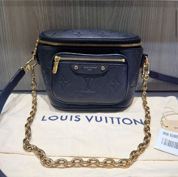 Pre-Owned Louis Vuitton Mini Bumbag Monogram Empreinte Black