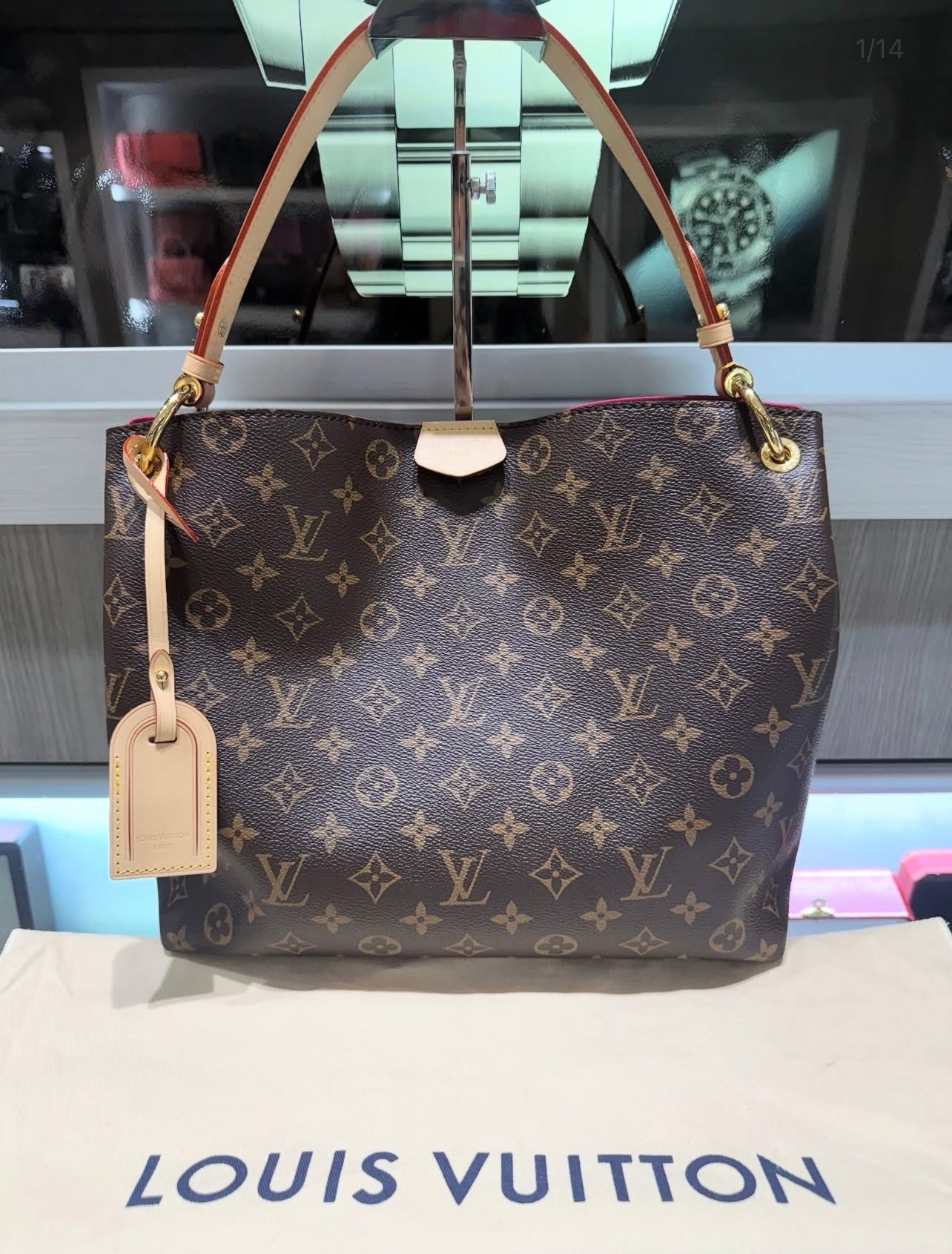 Pre-owned Louis Vuitton Graceful PM LV Monogram