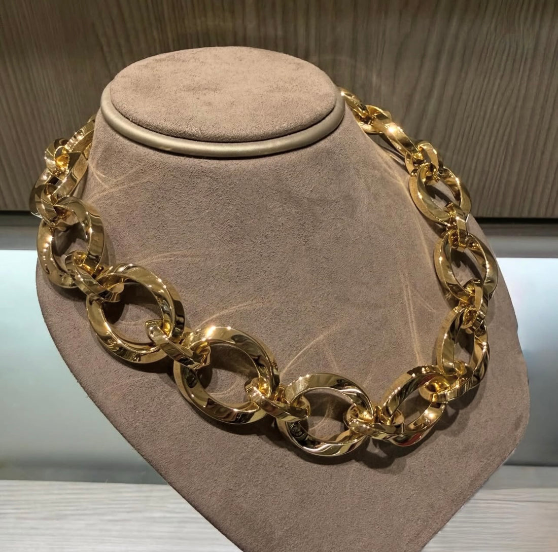 Tiffany & Co. Vintage 18k Yellow Gold Choker Necklace