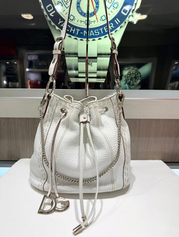 Pre-owned Dolce & Gabbana Pebbled Leather Bucket Bag