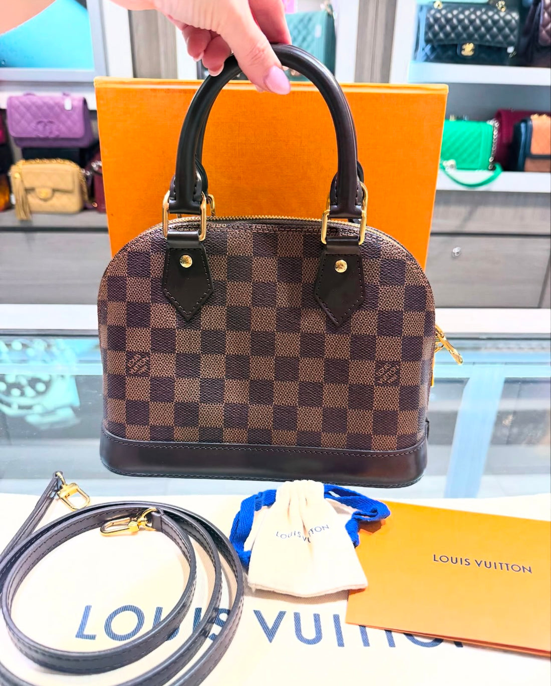 Pre-owned Louis Vuitton Alma BB Damier Ebene AR1201 (2021)