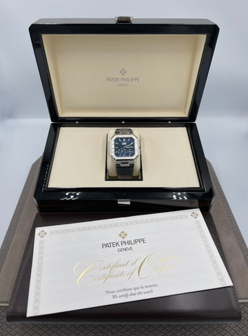 Unworn 2026 Patek Philippe Cubitus 5822P-001 Platinum Sunburst Dial Blue Strap
