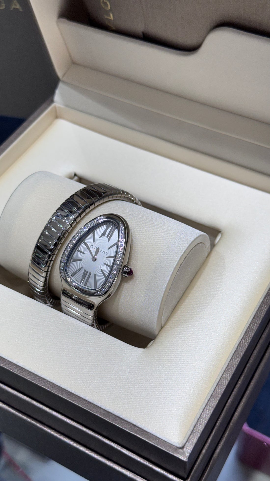 Unworn Bvlgari Serpenti Tubogas Diamond Bezel Watch (Ref. 101827) 2026
