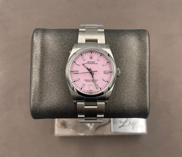 Unworn Rolex Men's Oyster Perpetual 36mm ref.126000 Pink Dial Smooth Bezel on Oyster w/Box & Card (2022)