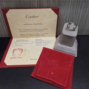 Pre-owned Cartier Love Ring Small Model 18k White Gold Size 6