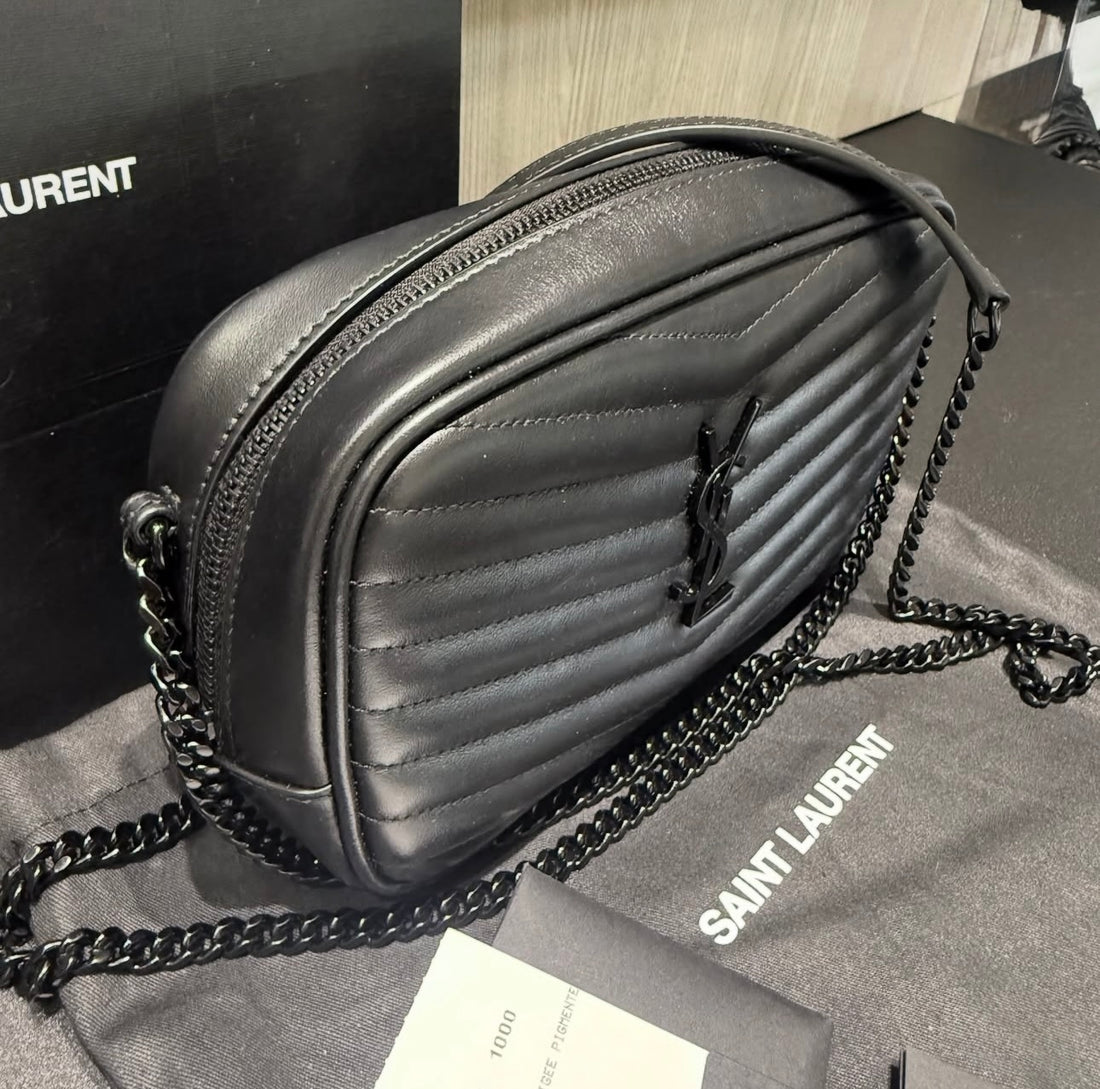 Pre-owned YSL Saint Laurent Mini Lou Black Crossbody Bag (2023)