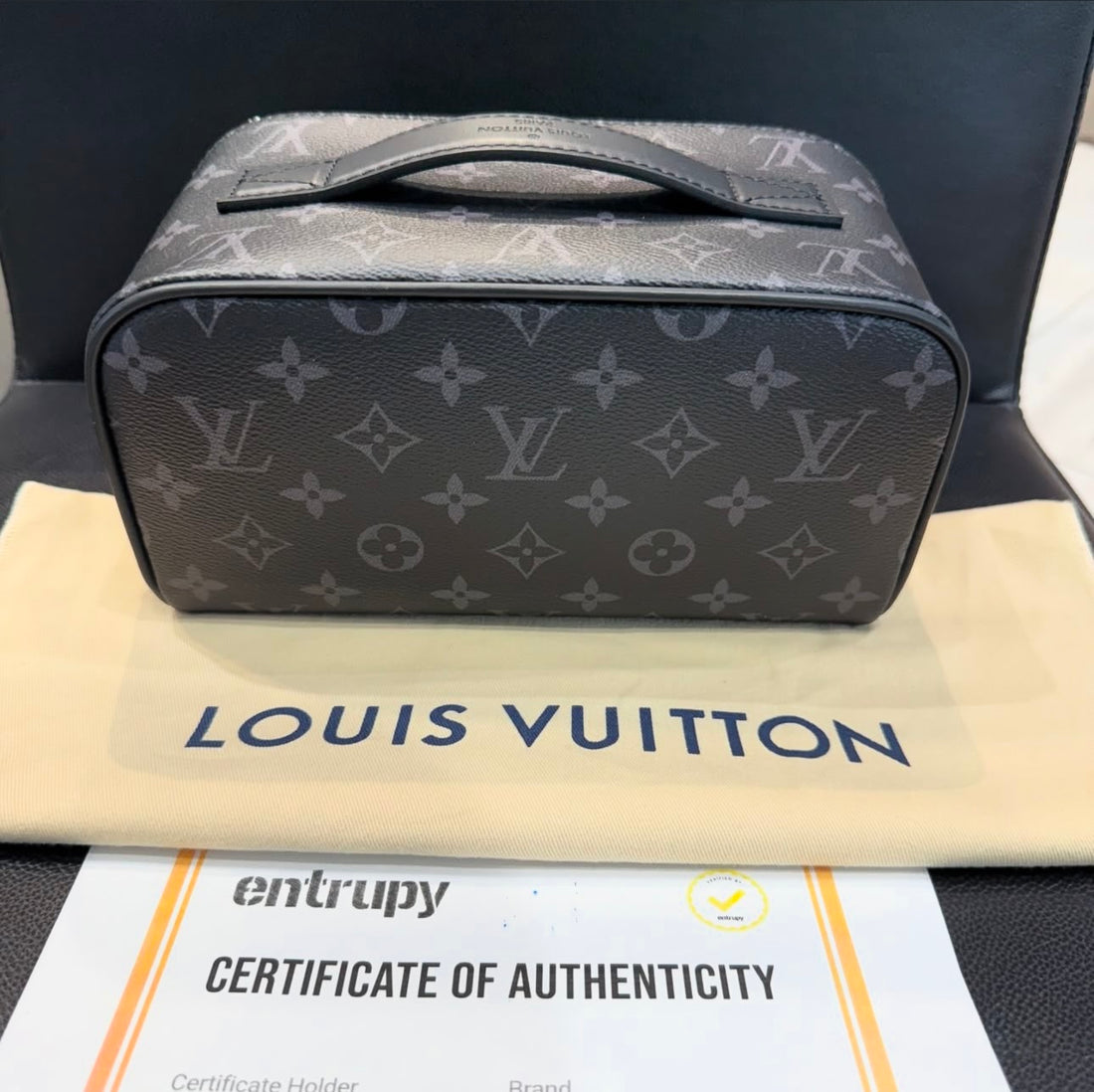 Unworn Louis Vuitton Toiletry Bag- Monogram Eclipse M11508