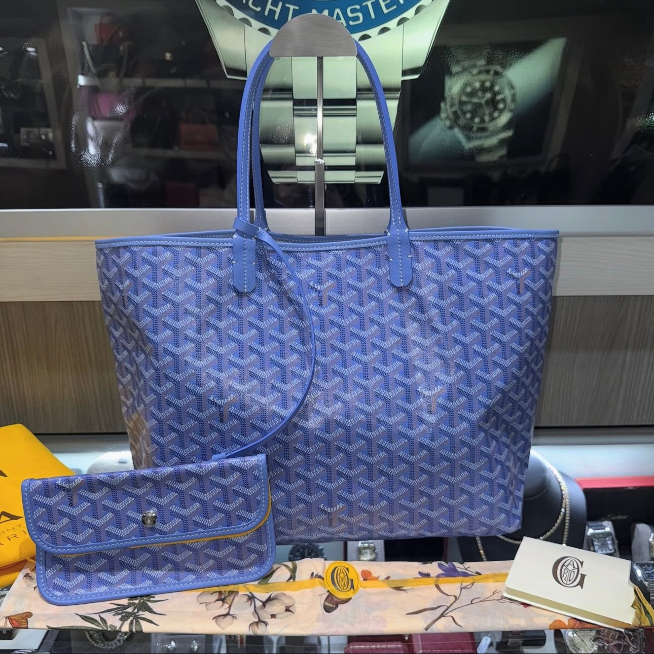 Pre-owned Goyard Goyardine Le Jardin Saint Louis PM Iris (2025)