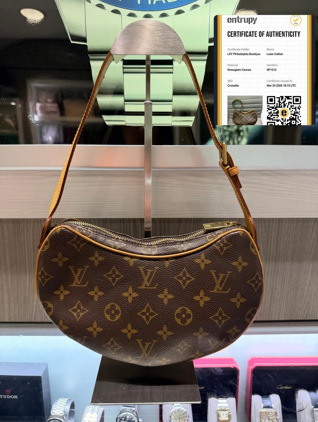 Pre-owned Louis Vuitton Monogram Croissant PM