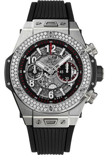 Hublot Big Bang Unico Titanium Diamonds Watch - 45 mm - Black Skeleton Dial-411.NX.1170.RX.1104