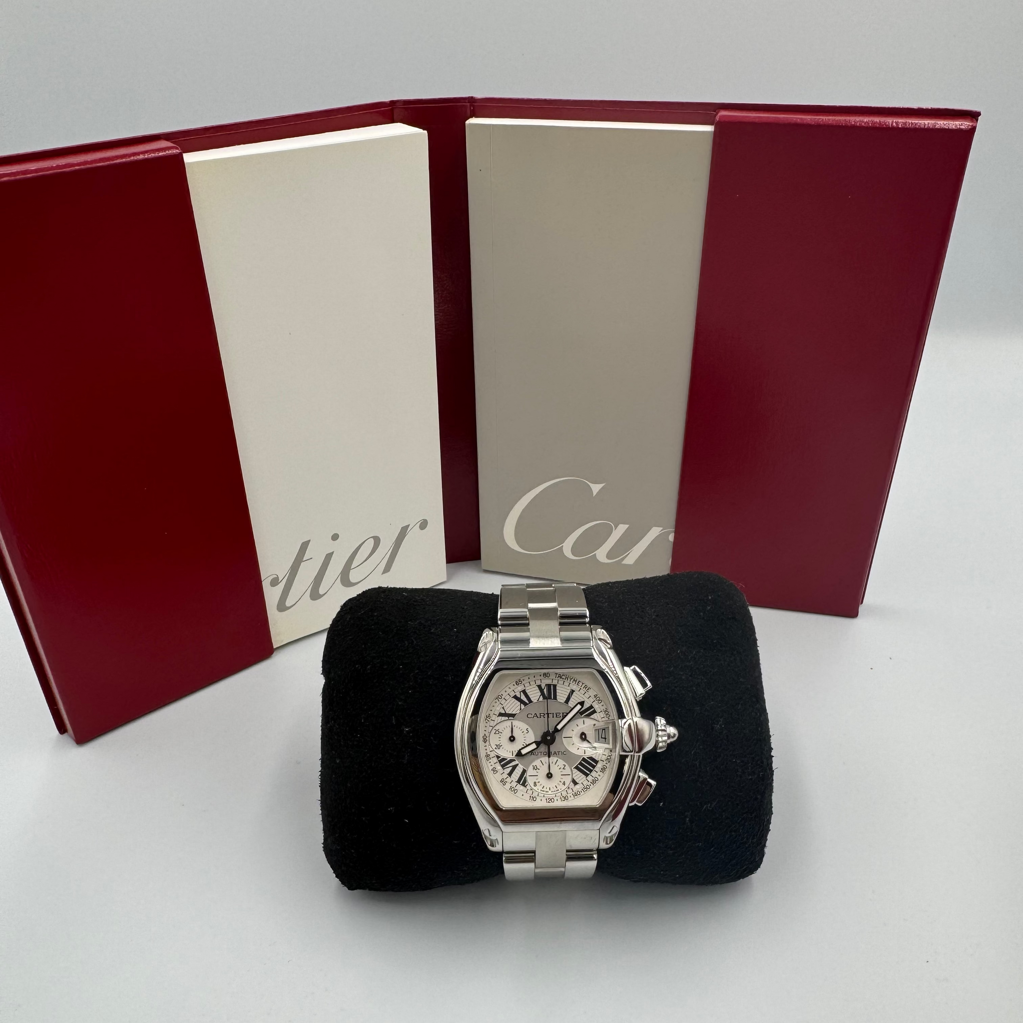 Pre-owned Cartier Roadster Chronograph XL ref. W62006X6 (2004)