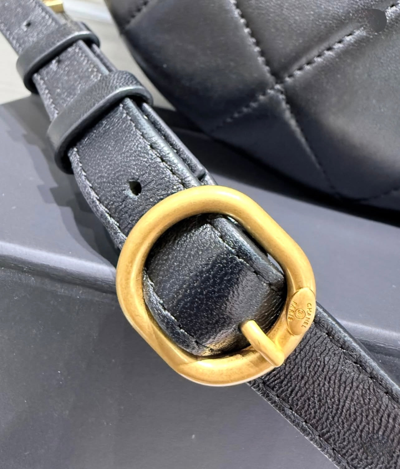 Pre-owned Chanel Quilted Waist Belt / Sling Bag 2024 Microchip