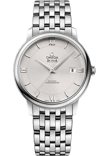 Omega De Ville Prestige Co-Axial Watch - 39.5 mm Steel Case - -Silvery Dial - 424.10.40.20.02.003