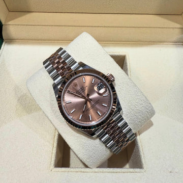 Unworn Rolex Ladies 31mm Everose and Stainless w/ Rosé colour dial